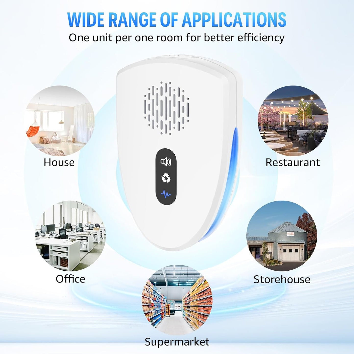 Indoor Ultrasonic Pest Repeller Plug-in – Smart Variable Frequency Pest Control Device