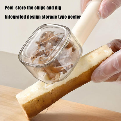 ✨Peeling Knife with Storage Box - Splatter Guard for Food Presentation