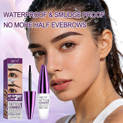 QICIY Easy Peel Off Eyebrow Tint Gel - Waterproof & Long-lasting