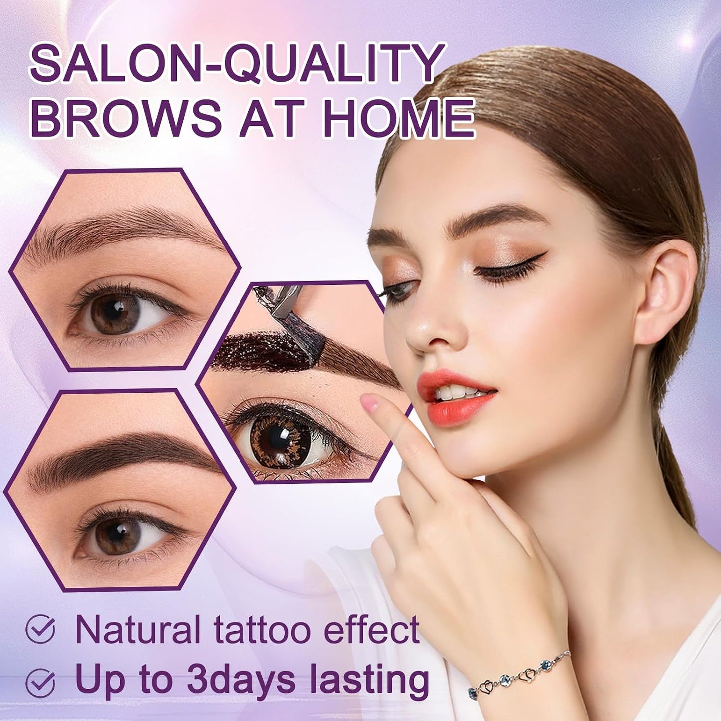 QICIY Easy Peel Off Eyebrow Tint Gel - Waterproof & Long-lasting