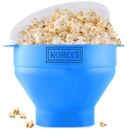 Microwave Popcorn Popper, Silicone Popcorn Maker Bowl for Microwave