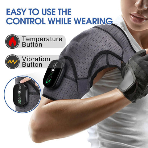 🌋✨Cordless Shoulder Heating Pad with Massager — Professional Heat & Vibration Therapy for Pain Relief & Muscle Recovery