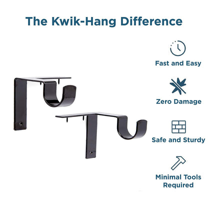 Single Curtain Rod Brackets