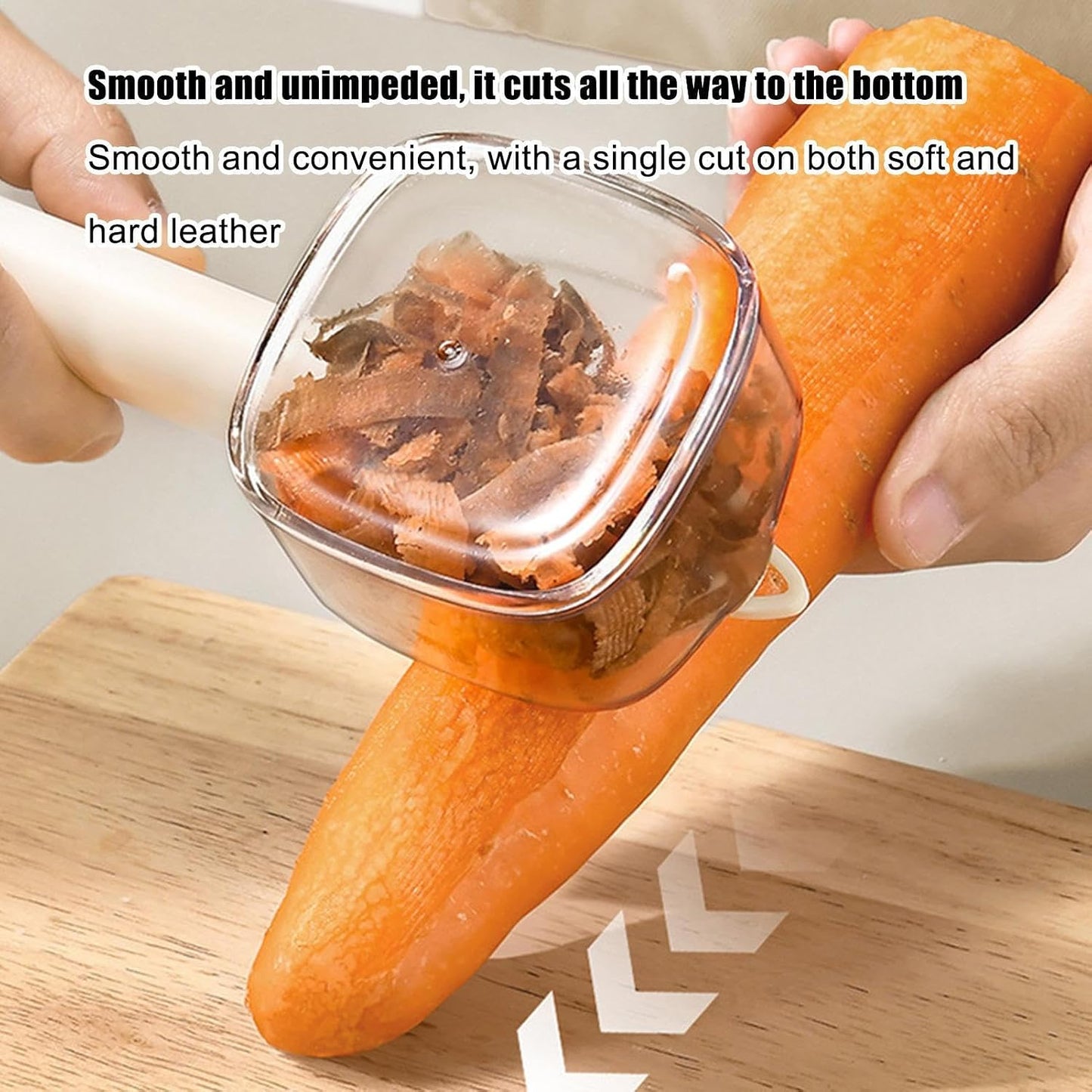 ✨Peeling Knife with Storage Box - Splatter Guard for Food Presentation