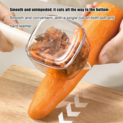 ✨Peeling Knife with Storage Box - Splatter Guard for Food Presentation