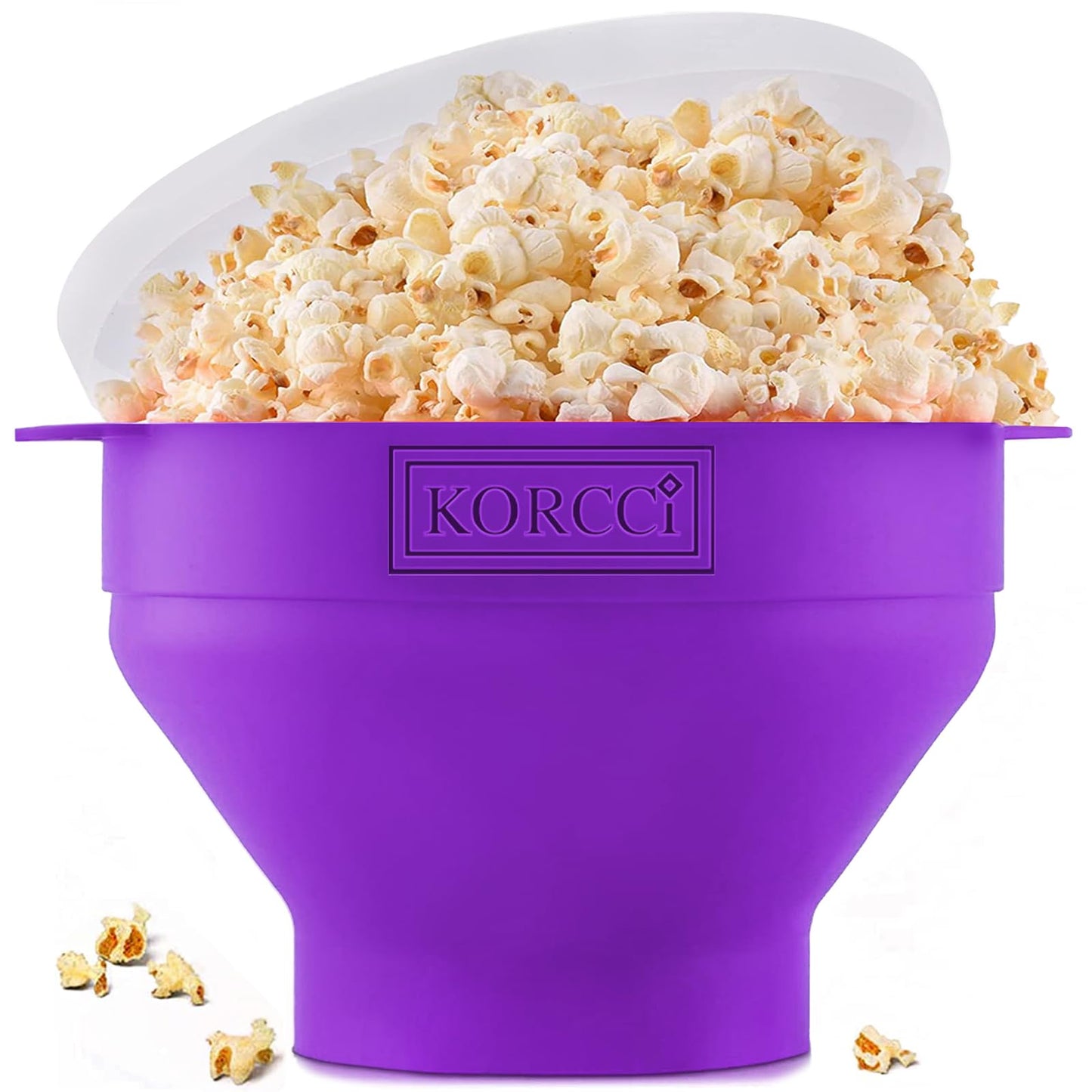 Microwave Popcorn Popper, Silicone Popcorn Maker Bowl for Microwave