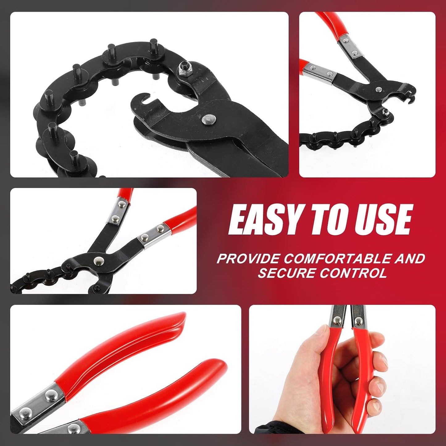 Exhaust Pipe Cutter Tool with Nonslip Handle, Universal Tailpipe Cutter, Cuts 3/4" to 3-1/4" Pipe Carbon Steel Exhaust Pipe Cutter