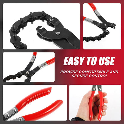 Exhaust Pipe Cutter Tool with Nonslip Handle, Universal Tailpipe Cutter, Cuts 3/4" to 3-1/4" Pipe Carbon Steel Exhaust Pipe Cutter