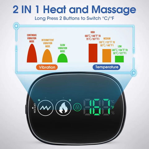 🌋✨Cordless Shoulder Heating Pad with Massager — Professional Heat & Vibration Therapy for Pain Relief & Muscle Recovery