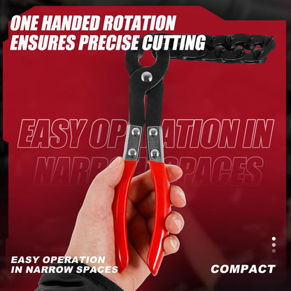 Exhaust Pipe Cutter Tool with Nonslip Handle, Universal Tailpipe Cutter, Cuts 3/4" to 3-1/4" Pipe Carbon Steel Exhaust Pipe Cutter