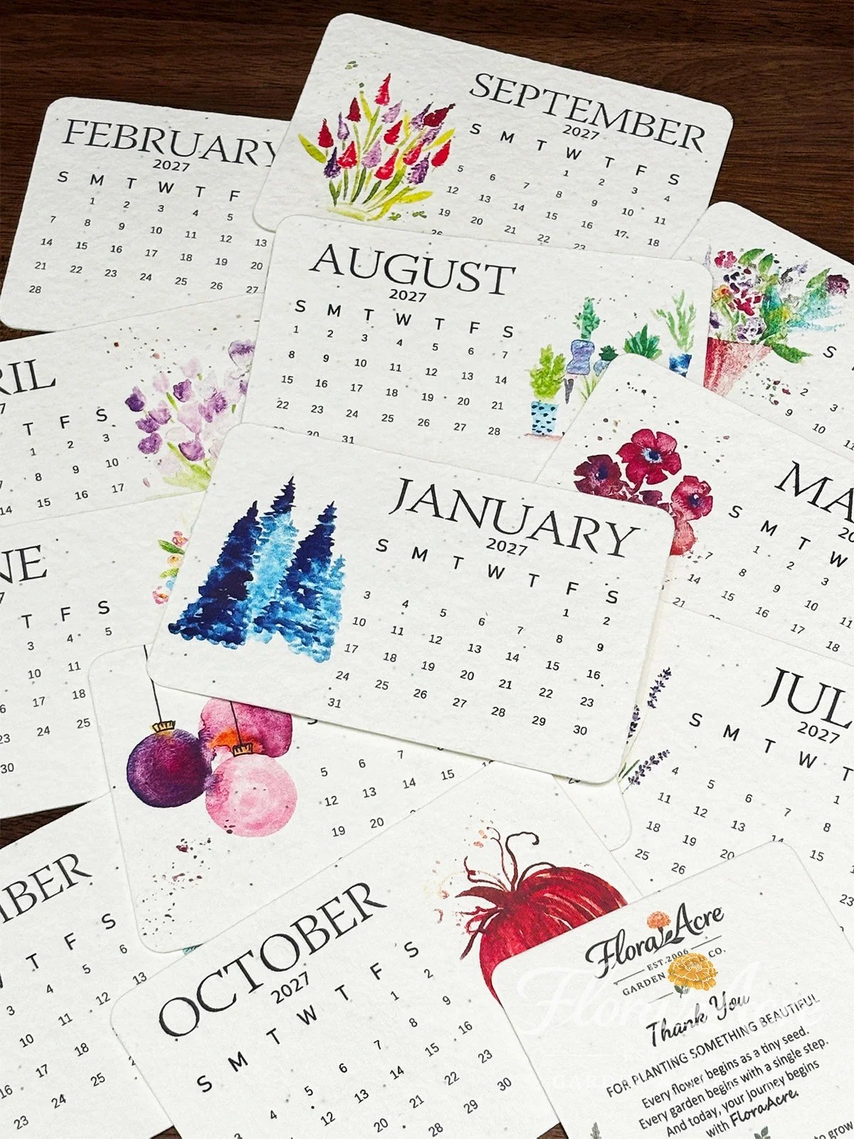 ✨🌱Eco-Friendly Plantable “Timeless” Seed Calendar 2027