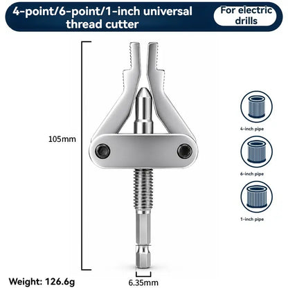 Broken Pipe Thread Extractor, Universal 1/2" 3/4" 1" Pipe Nipple Remover