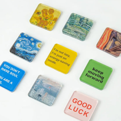 Clear Acrylic DIY Fridge Magnets Kit for Crafts & Decor