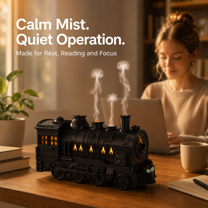 🚚 FREE SHIPPING | Vintage Steam Train Aroma Oil Diffuser & Humidifier 🚂♨️