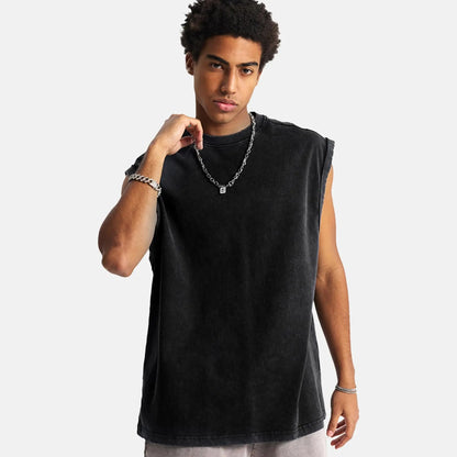 Cotton Workout Tank Tops Unisex Sleeveless Tees