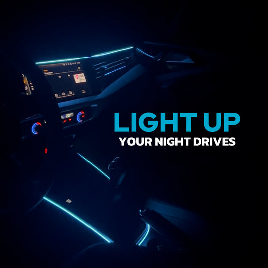 Interior Car LED Strip Lights RGB Fiber Optic Trim Lighting