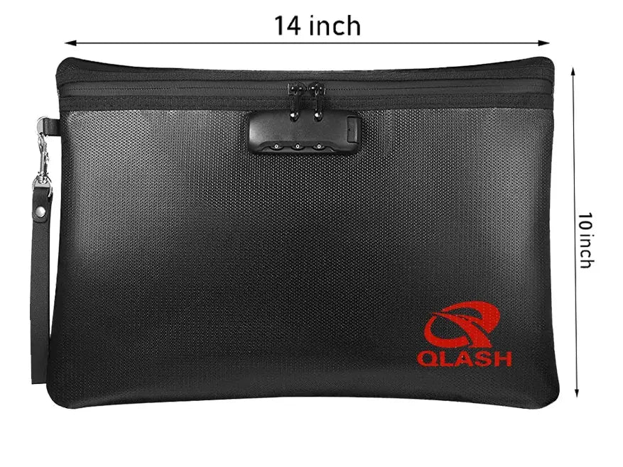 🔥Large Fireproof Document Bag🔒 - Water Resistant Storage🏠