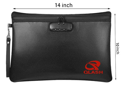 🔥Large Fireproof Document Bag🔒 - Water Resistant Storage🏠