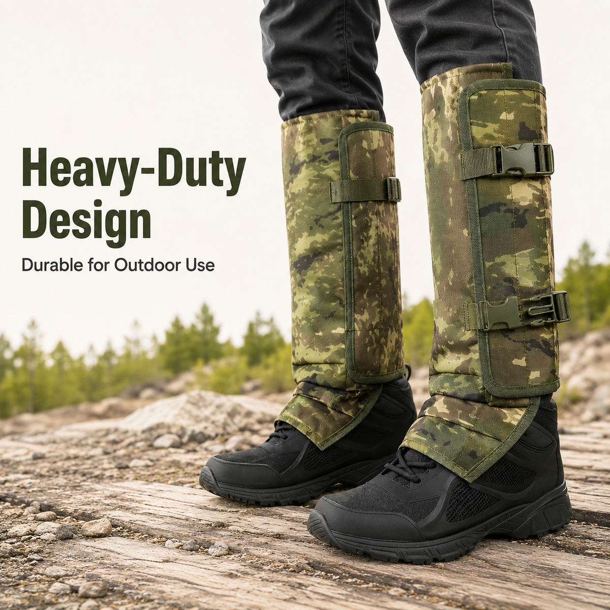 🐍🛡️Snake-Resistant Hiking & Hunting Leg Gaiters