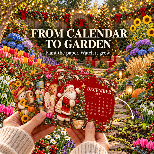 Christmas Eco-Friendly Plantable "Timeless" Seed Calendar 2027