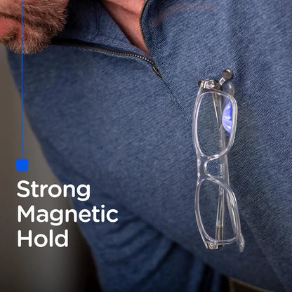 Magnetic Glasses Holder - Premium Strength, USA Made, Lifetime Guarantee