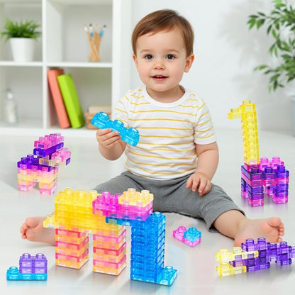 Squishy Multi-color Stacking Jelly Building Blocks Toy