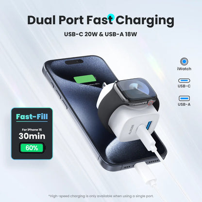 3-in-1 Magnetic Wireless Charger 20W for Apple Watch & iPhone