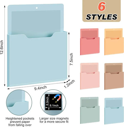 Magnetic Wall File Organizer Magnetic Wall File Holder Refrigerator Magazine Holder