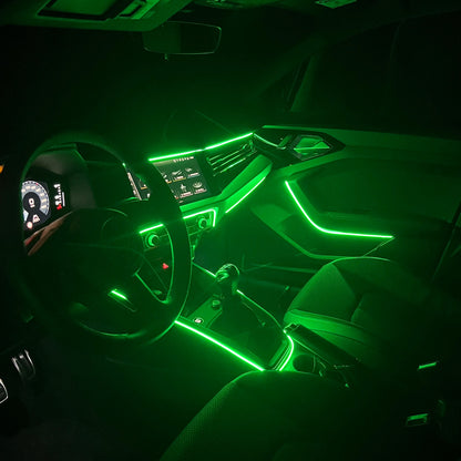 Interior Car LED Strip Lights RGB Fiber Optic Trim Lighting