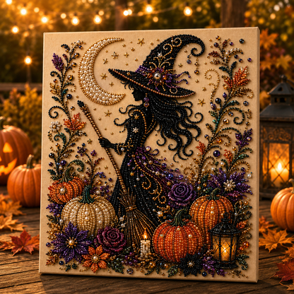 👻✨ Halloween Pearl Art DIY Kit – Turn Tiny Pearls into Spooky-Cute Magic