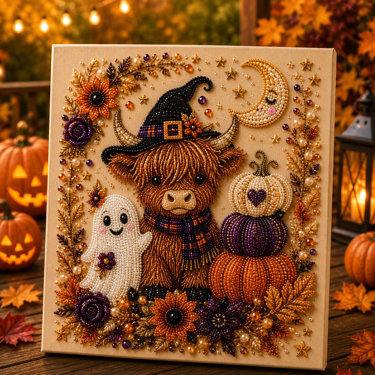 👻✨ Halloween Pearl Art DIY Kit – Turn Tiny Pearls into Spooky-Cute Magic