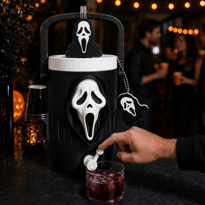 Scary Horror Ghost Halloween Mini-Cooler Drink Holder: Style Can Cooler