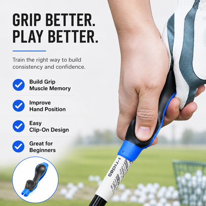 ⛳ Golf Grip Trainer - Golf Swing Aid Club Attachment for Correct Hand Placement