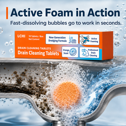 LCHI Active Foam Drain Cleaning Tablets
