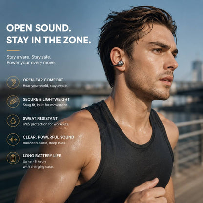Power Bank & Ear Clip Type & Sleeping Type 3-in-1 Wireless Bluetooth Headphones