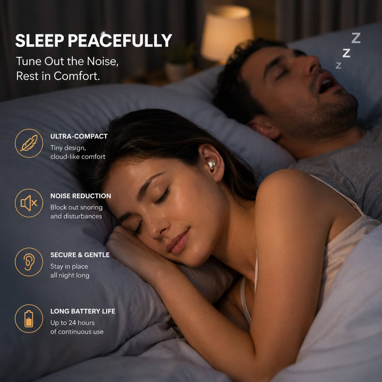 Power Bank & Ear Clip Type & Sleeping Type 3-in-1 Wireless Bluetooth Headphones
