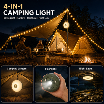 🌟Magnetic Camping String Lights With Power Bank