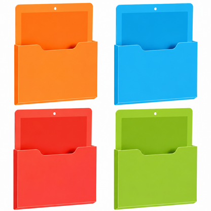 Magnetic Wall File Organizer Magnetic Wall File Holder Refrigerator Magazine Holder