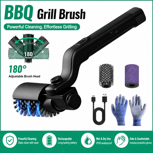 ✨3-Speed Settings Electric BBQ Grill Brush