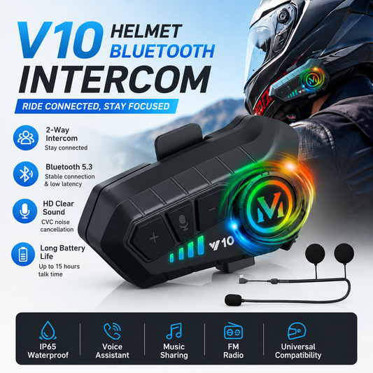 Rechargeable Motorcycle Helmet Speaker Automatic Call and Music Control