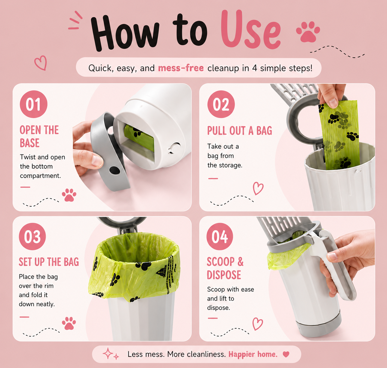 PurrScoop™ | The Mess-Free Cat Litter Scoop