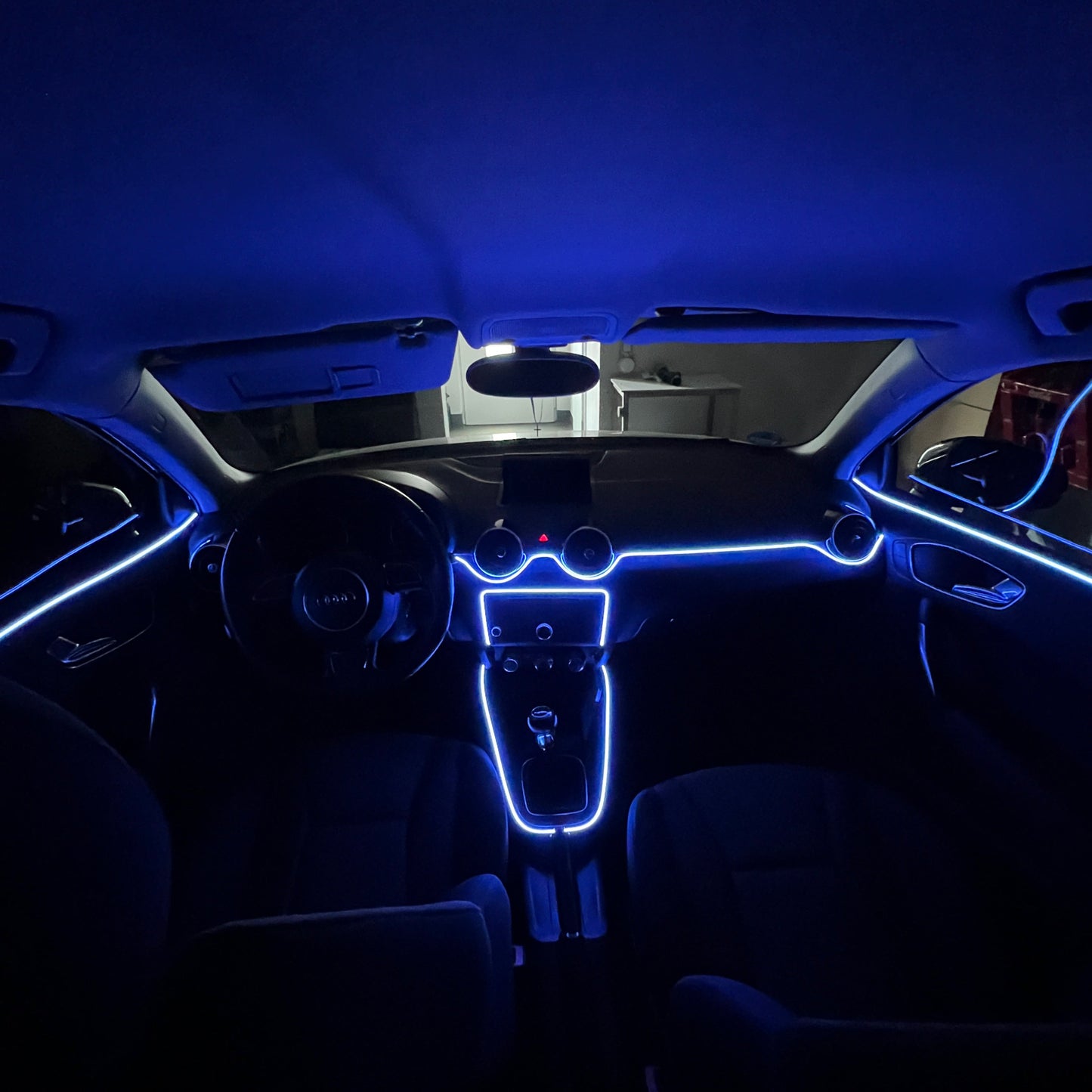 Interior Car LED Strip Lights RGB Fiber Optic Trim Lighting