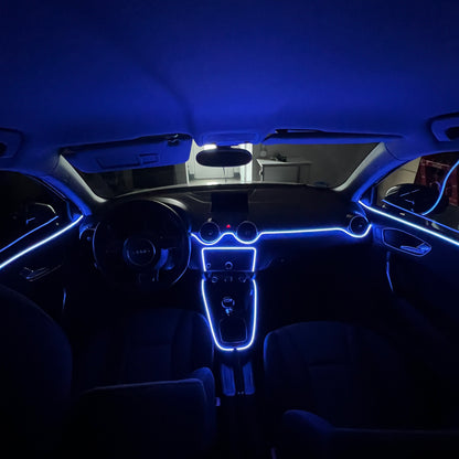 Interior Car LED Strip Lights RGB Fiber Optic Trim Lighting