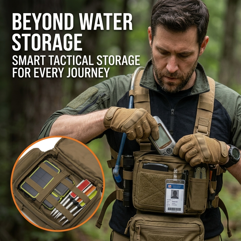 🎒💦Tactical Running Vest with 2L Water Bladder — Lightweight Anti-Bounce Hydration Backpack