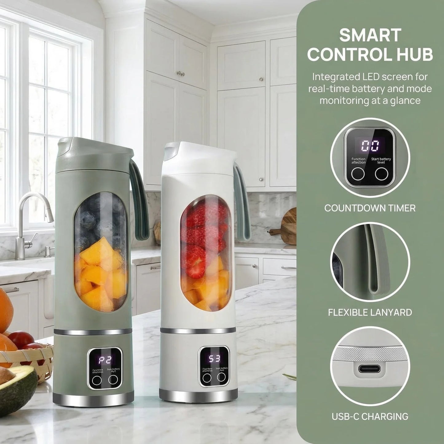 🔥Digital Multimode Juicer Blender - Smart LED Display, Shakes & Baby Food