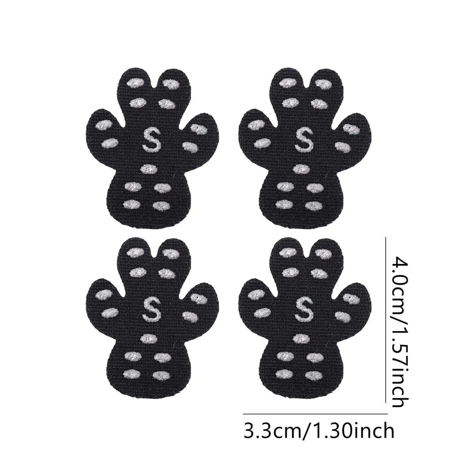 Waterproof Anti-Slip Dog Paw Protectors – Durable Traction Pads in Black, Pink, Blue