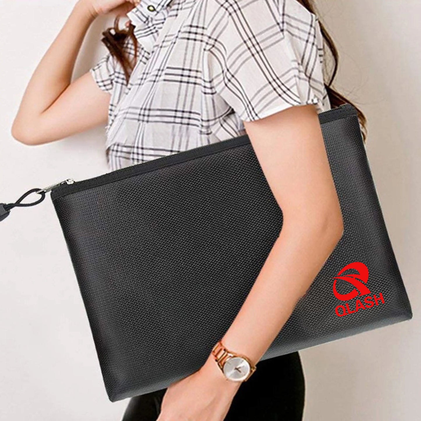🔥Large Fireproof Document Bag🔒 - Water Resistant Storage🏠