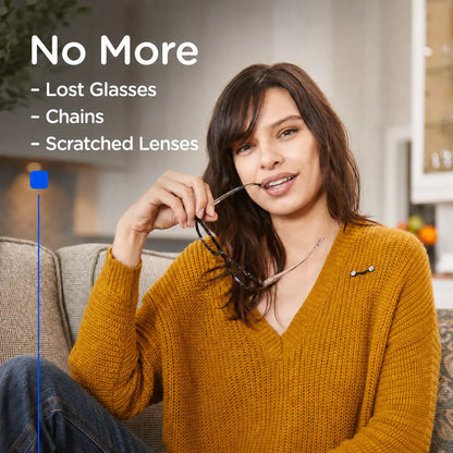 Magnetic Glasses Holder - Premium Strength, USA Made, Lifetime Guarantee