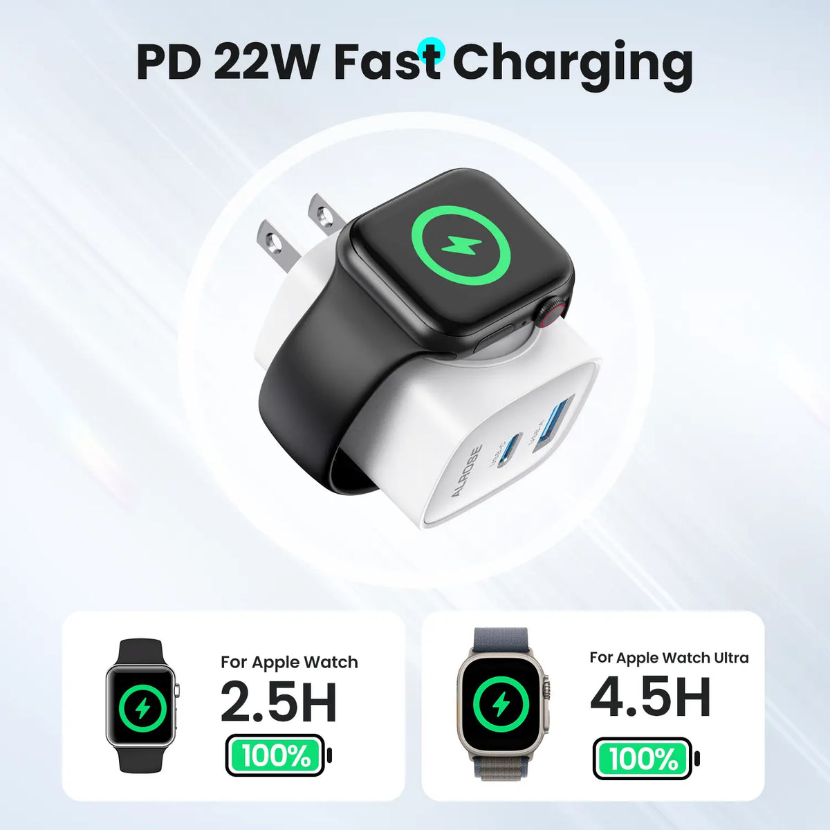 3-in-1 Magnetic Wireless Charger 20W for Apple Watch & iPhone