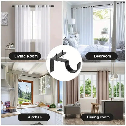 Single Curtain Rod Brackets
